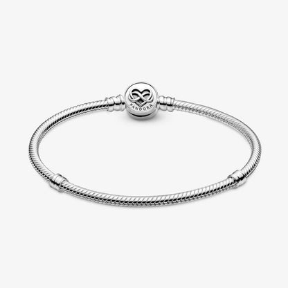 Bracciale Pandora Moments con Maglia Snake e Chiusura con Cuore e Simbolo dell’Infinito 599365C00