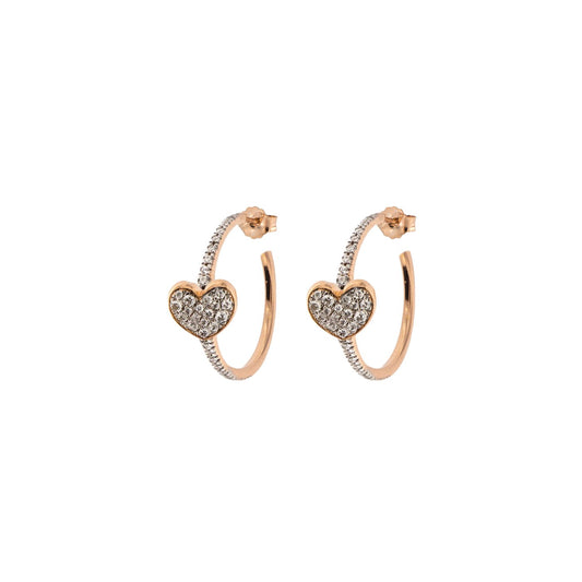Orecchini Rue Des Mille a Cerchio Cuore ORZ-004-CUO