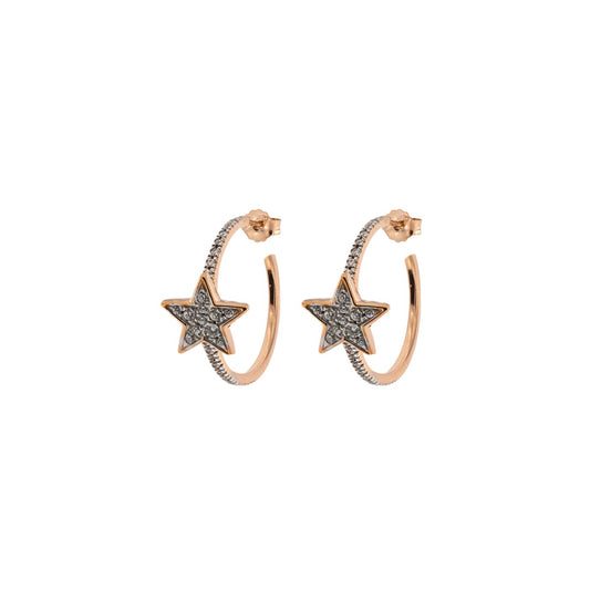 Orecchini Rue Des Mille a Cerchio Stella ORZ-004 STE