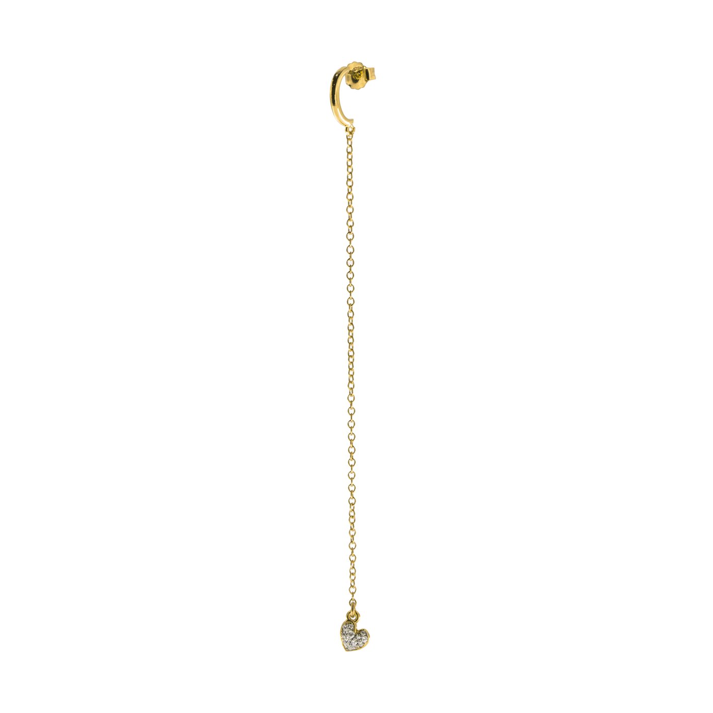 Orecchini Mono Rue Des Mille Cuore 10 cm ORZ-FA CAT CUO