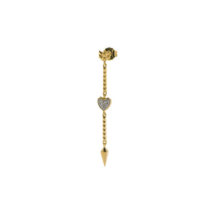 Orecchini Mono Rue Des Mille Cuore e Freccia ORZ-FRE-LAN