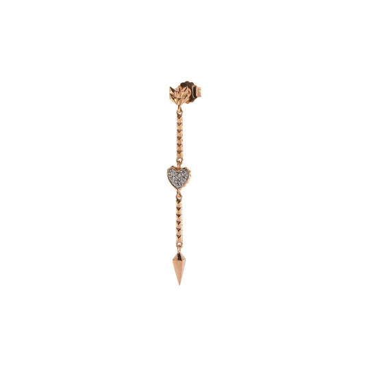 Orecchini Mono Rue Des Mille Cuore e Freccia ORZ-FRE-LAN