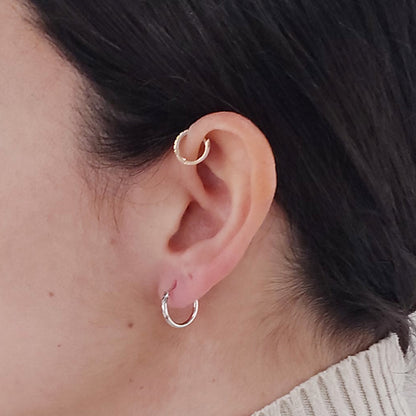 Orecchini Casadei Cerchietti Argento Diam 1,30