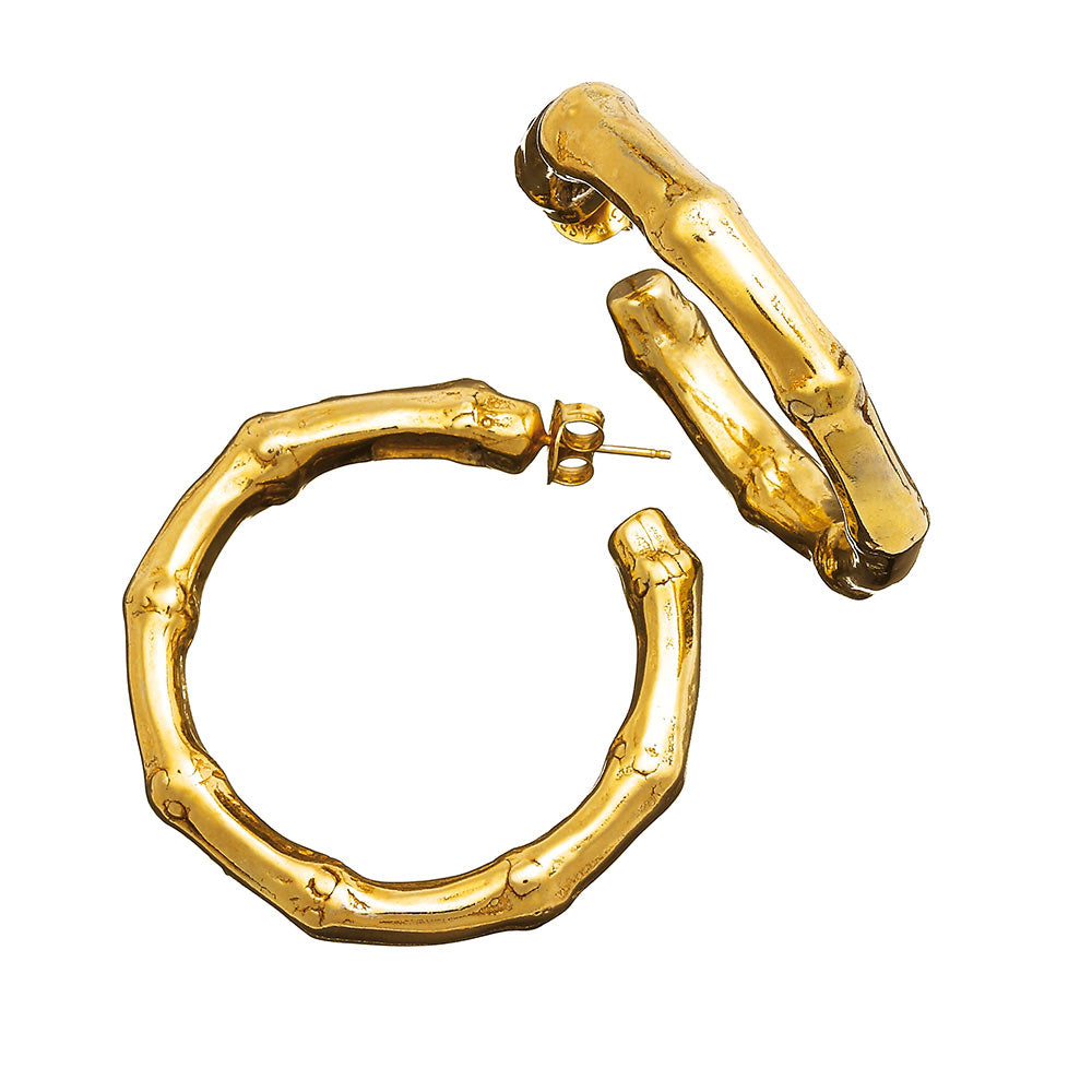 Orecchini cerchio bambù Giovanni Raspini 07952