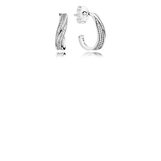 Orecchini Pandora a Cerchio Onde Eleganti 297097cz