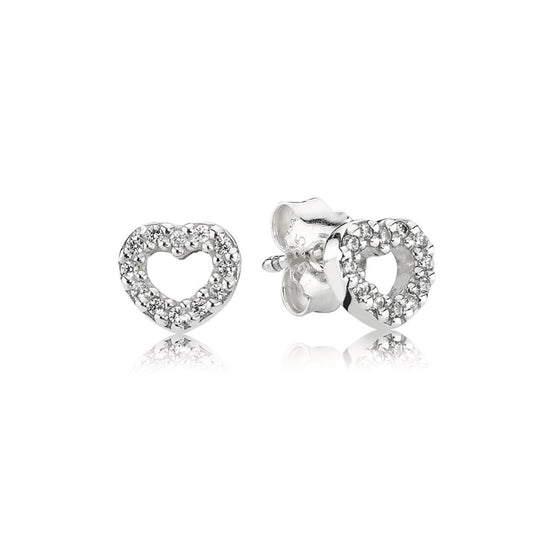 Orecchini Pandora A Lobo A Forma Di Cuore 290528CZ