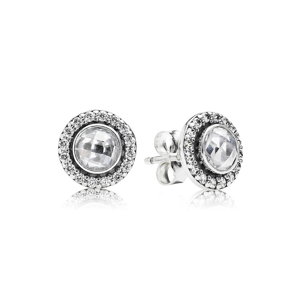 Orecchini Pandora A Lobo Con Zirconia Cubica 290553CZ
