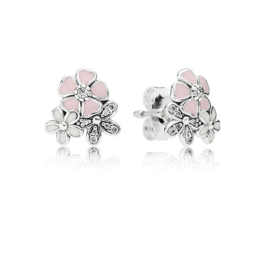 Pandora Poetic Flowers Stud Earrings 290686ENMX