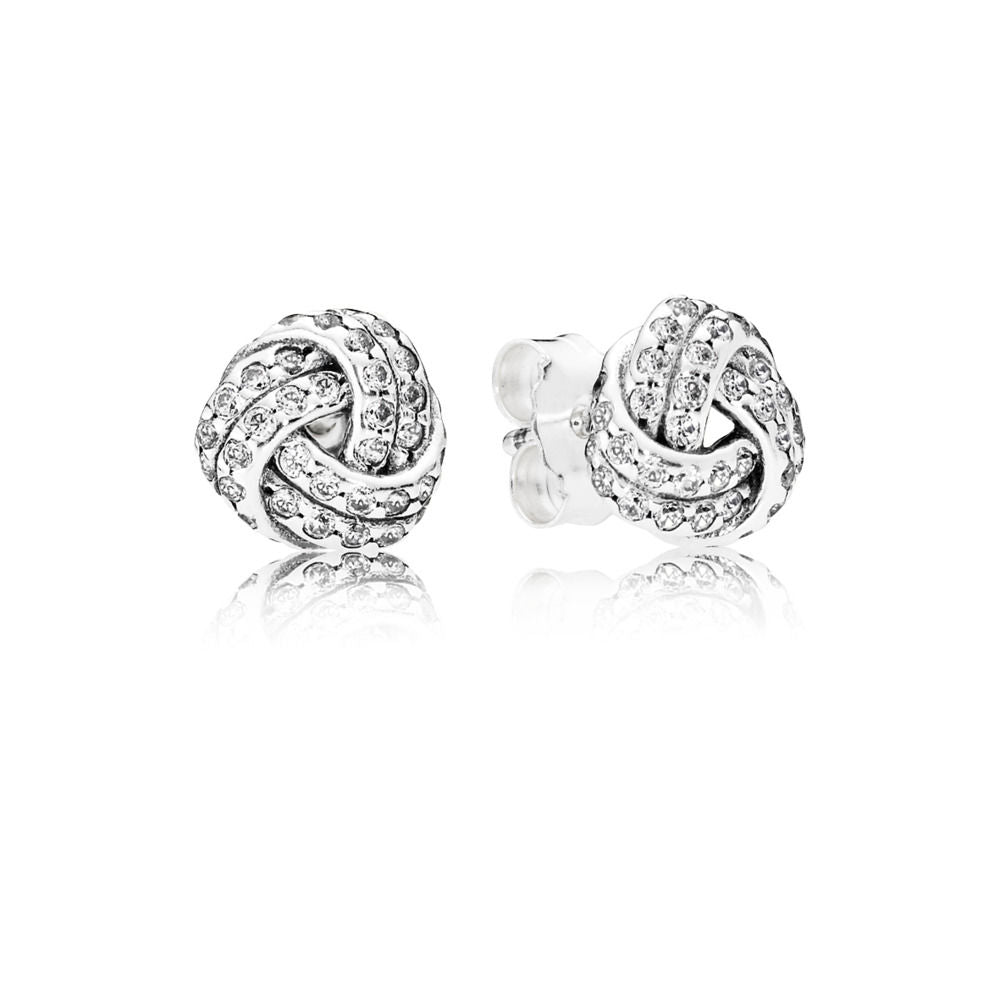 Pandora Love Knot Stud Earrings 290696CZ