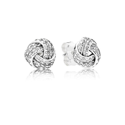 Pandora Love Knot Stud Earrings 290696CZ