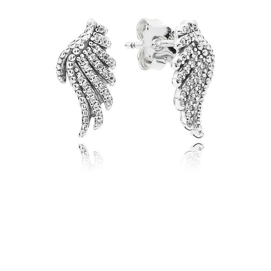 Pandora Royal Feather Stud Earrings 290581CZ