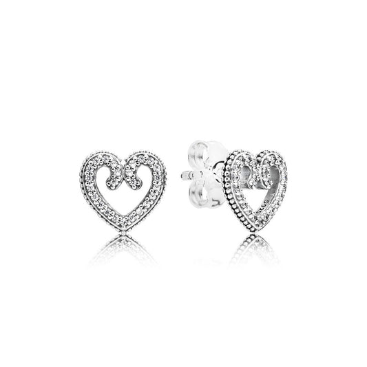 Orecchini Pandora A Lobo Turbinio Di Cuori 297099CZ