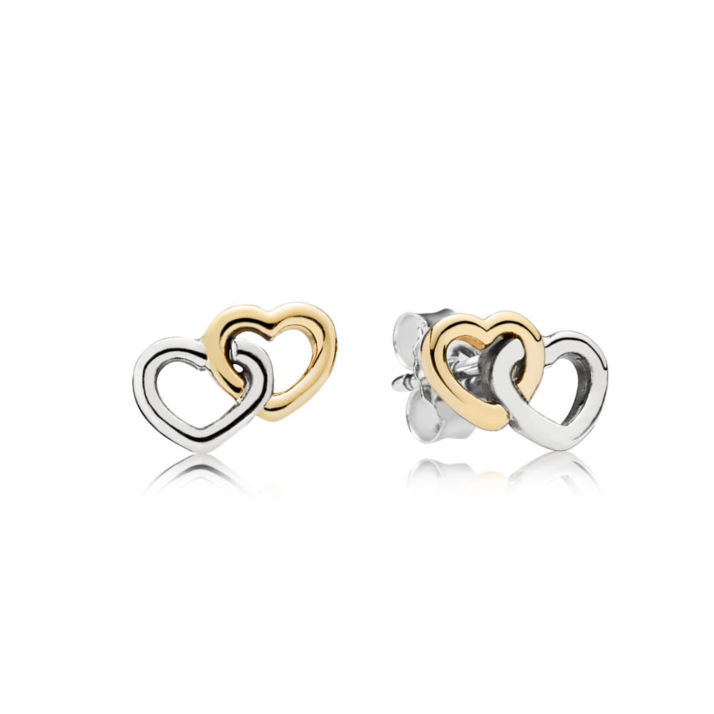 Pandora Heart in Heart Earrings 290567