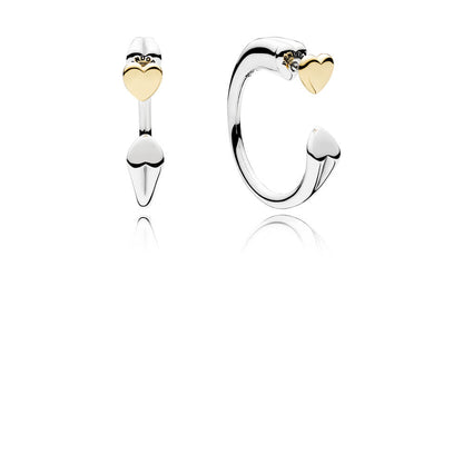 Pandora Two Hearts Earrings 296576