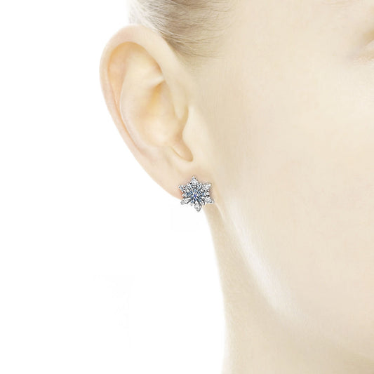 Orecchini Pandora Fiocco Di Neve Luccicante 290590nblmx