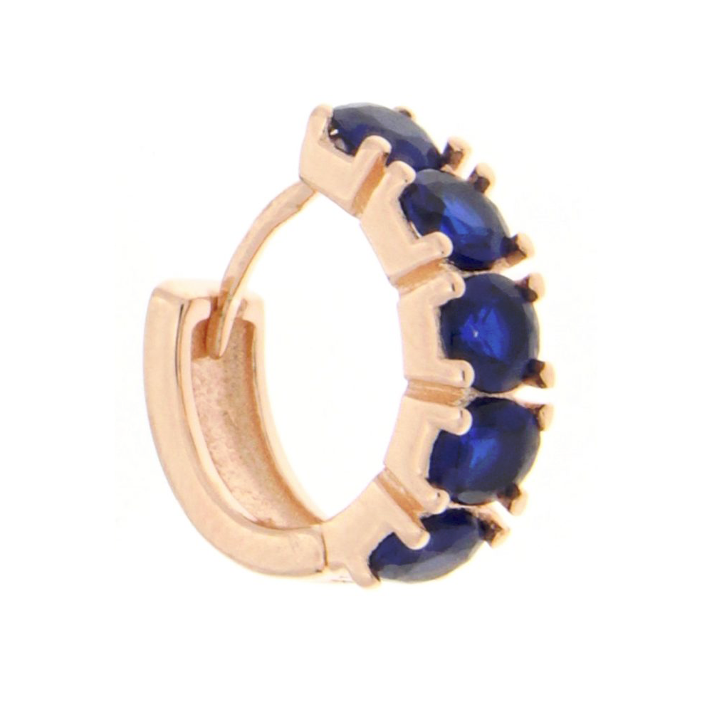 Orecchini Cerchietti Blu