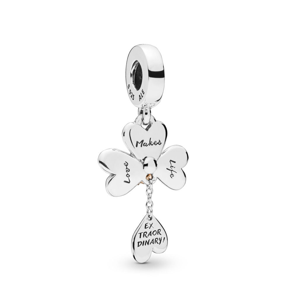 Charm Pendente Pandora Quadrifoglio & Coccinella 787877