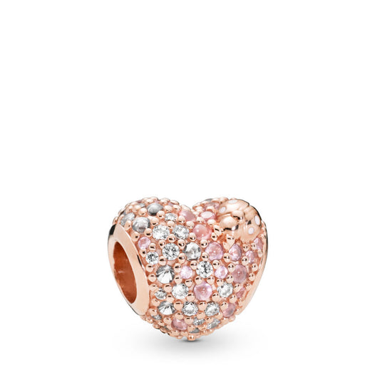 Pandora Heart Charm with Shining Ladybug 787894NPOMX