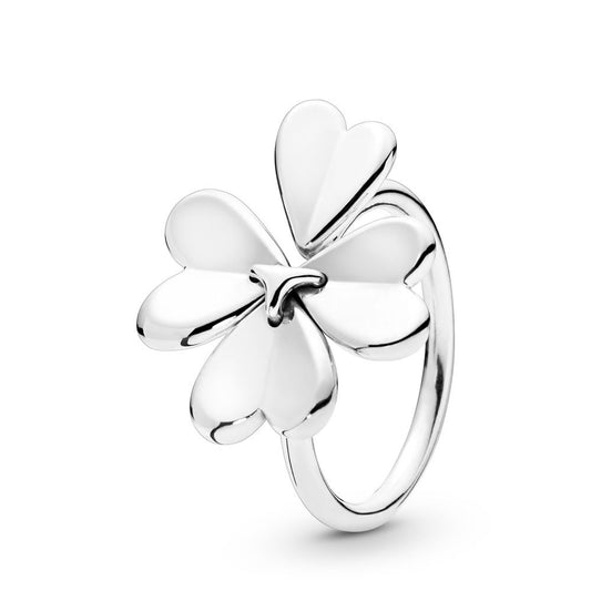 Pandora Four-Leaf Clover Lucky Charm Ring 197949