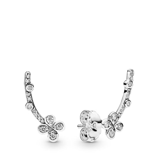 Orecchini Pandora a Lobo Fiori Luminosi 297936CZ