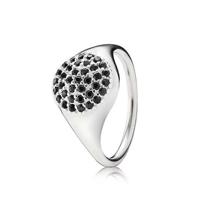Pandora Cocktail Pavé Black Ring 190888NCK