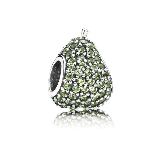 Charm Pandora Pera Verde in Pavé 791486NLG