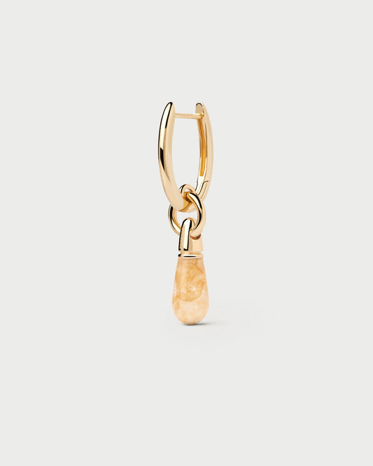 Piercing PD PAOLA Yellow Aventurine Jupiter Single Hoop PGB1-095-U