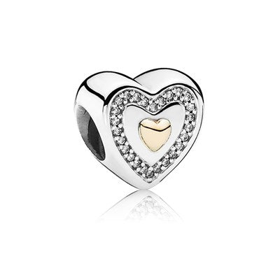 Pandora Mom Heart Charm 791523CZ