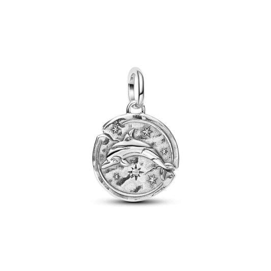 Charm Pandora Medallion Delfino "Audaces Fortuna Iuvat" - 794807C01