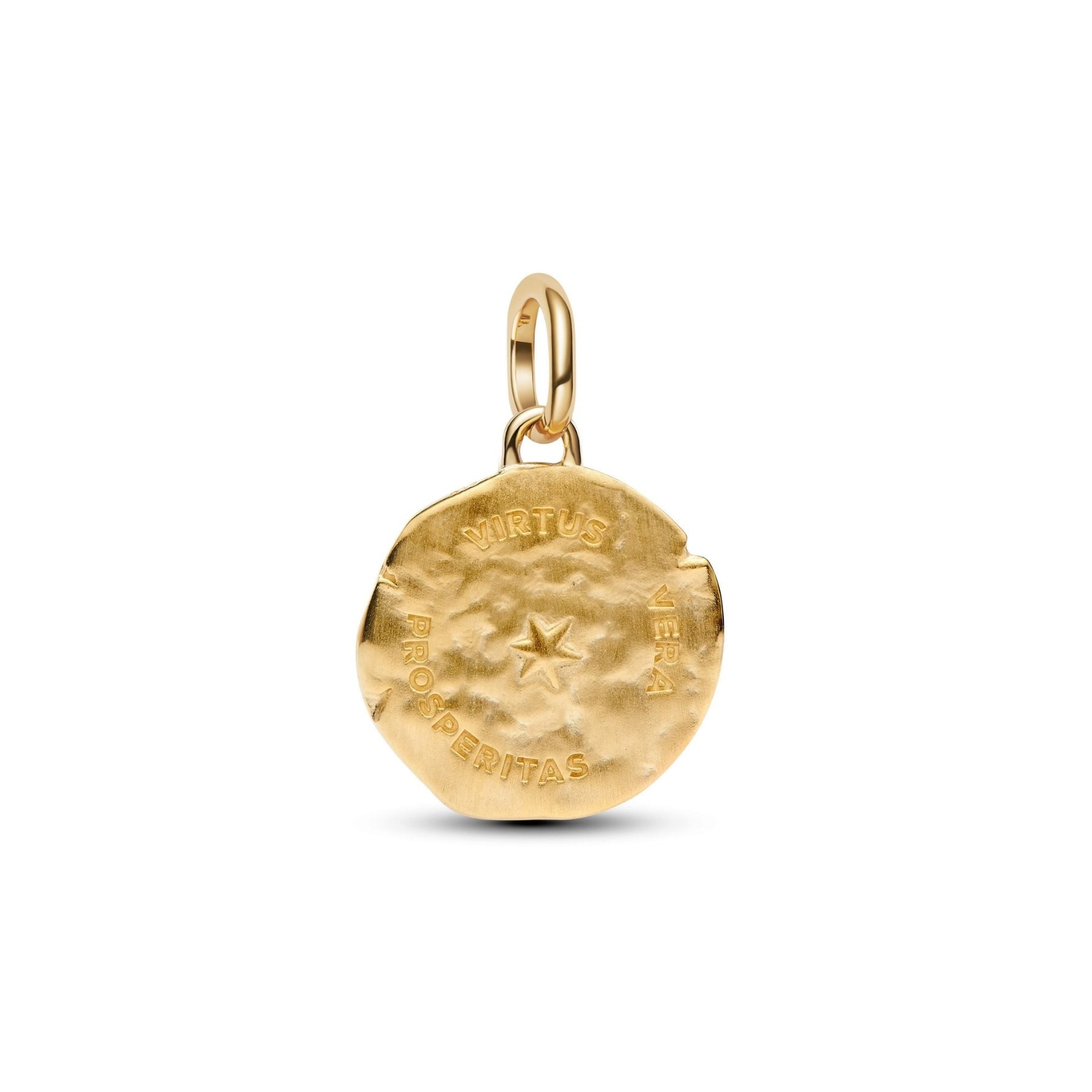 Charm Pandora Medallion Spiga di Grano "Virtus Vera Prosperitas" - 764804C01
