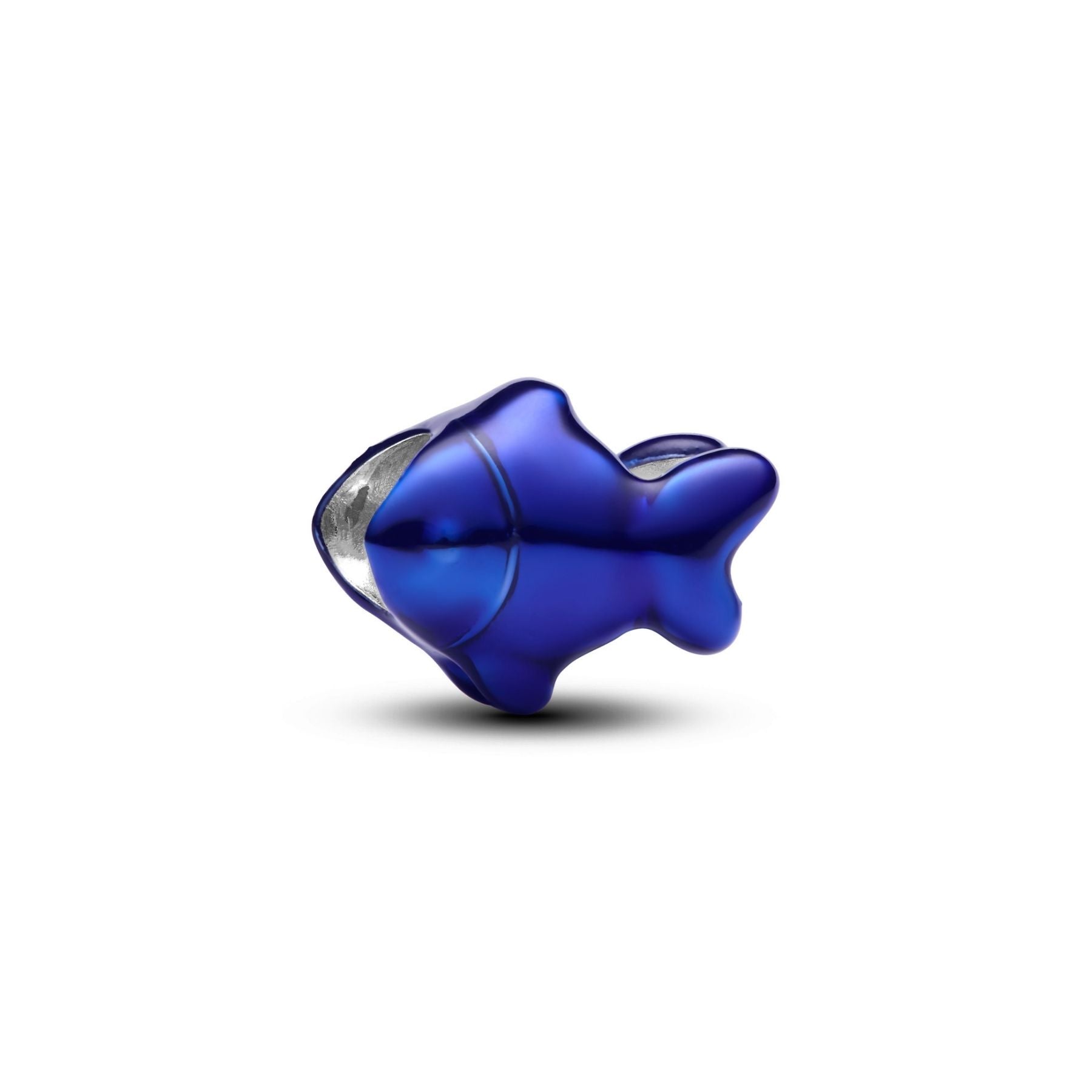 Mini Charm Pandora Pesce effetto metallico blu - 794899C01