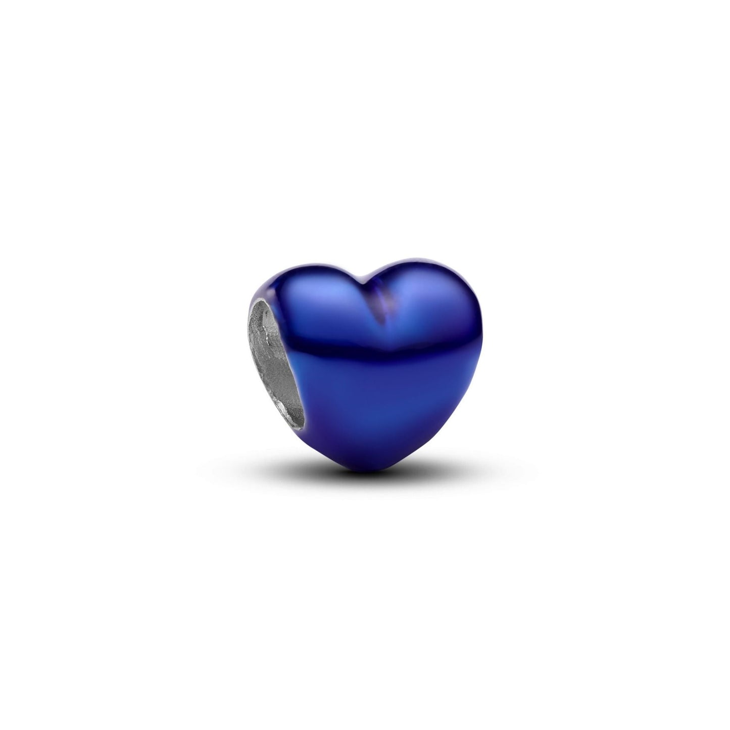 Mini Charm Pandora Cuore effetto metallico blu - 794785C02