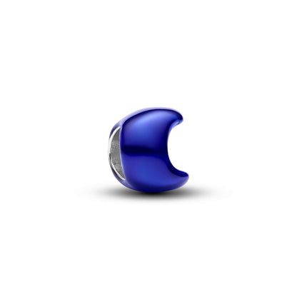 Mini Charm Pandora Luna effetto metallico blu - 794784C01