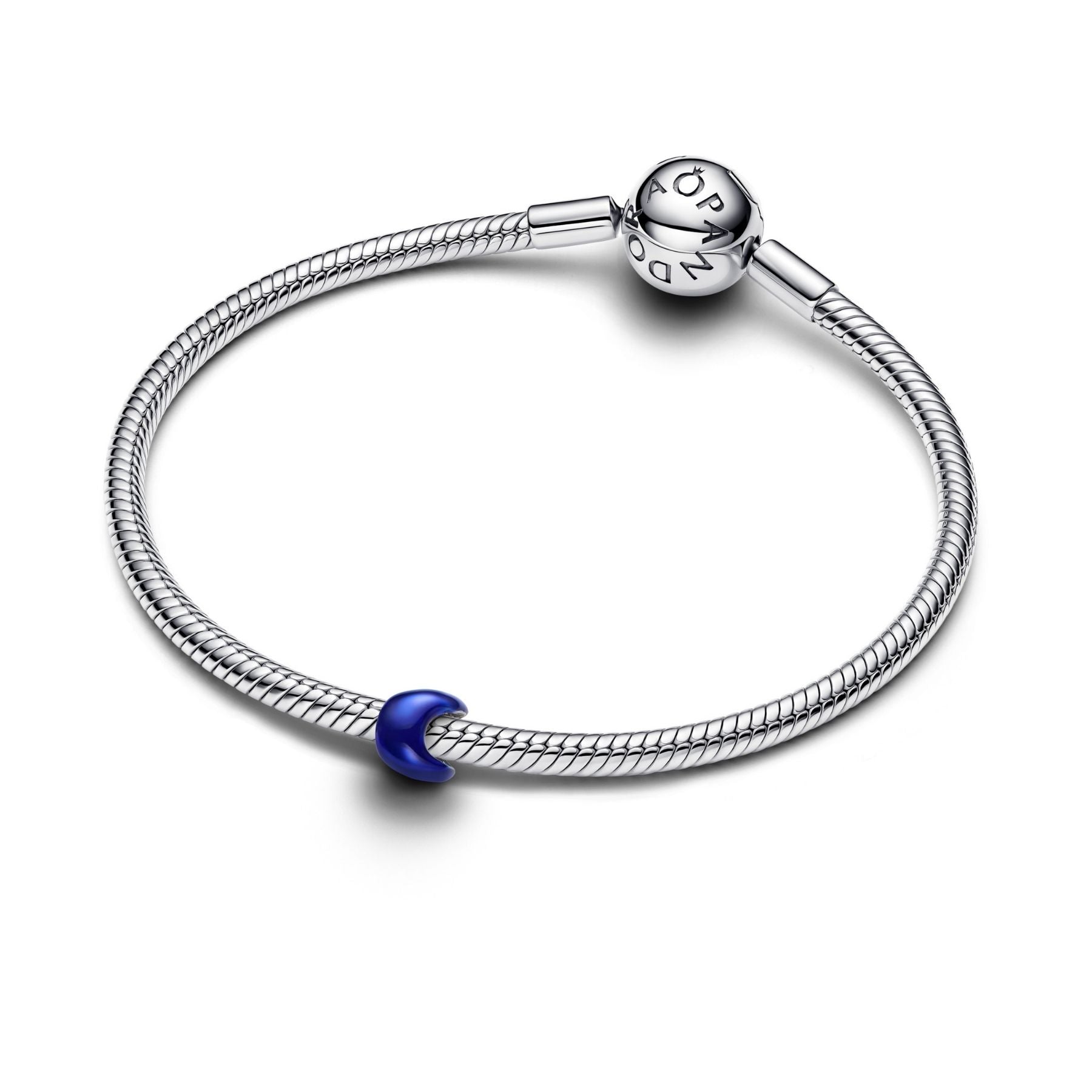 Mini Charm Pandora Luna effetto metallico blu - 794784C01