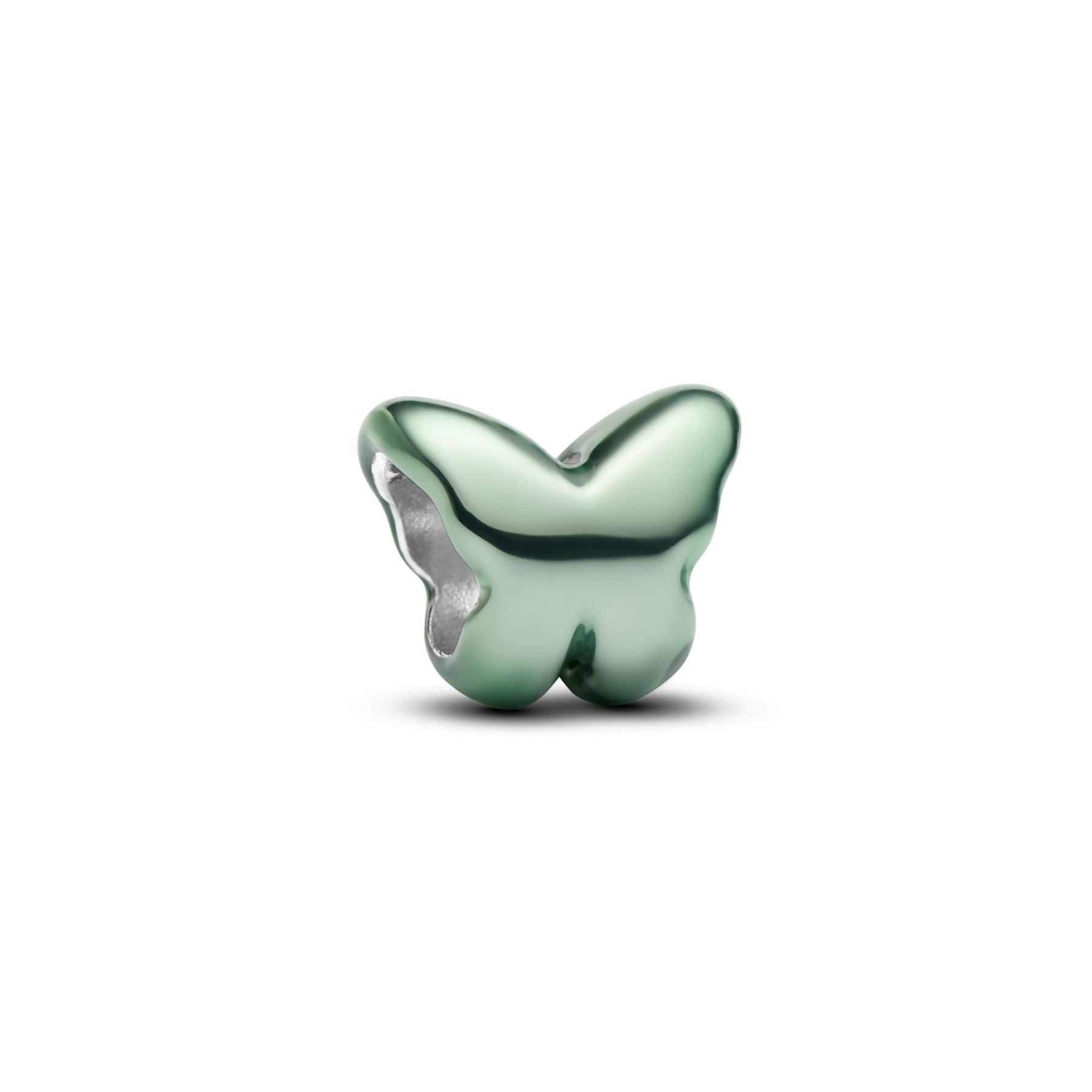 Mini Charm Pandora Farfalla effetto metallico verde - 794783C01