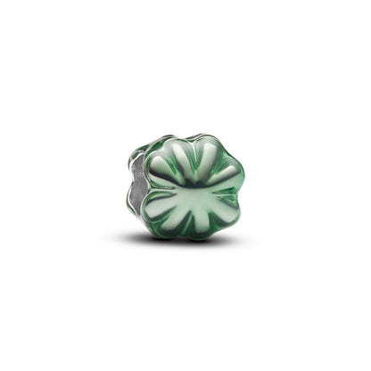Mini Charm Pandora Quadrifoglio effetto metallico verde - 794817C01