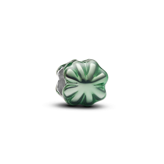 Mini Charm Pandora Quadrifoglio effetto metallico verde - 794817C01