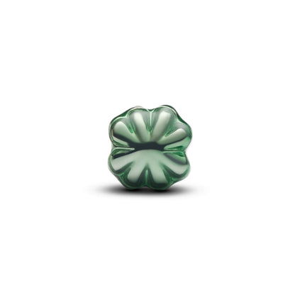 Mini Charm Pandora Quadrifoglio effetto metallico verde - 794817C01