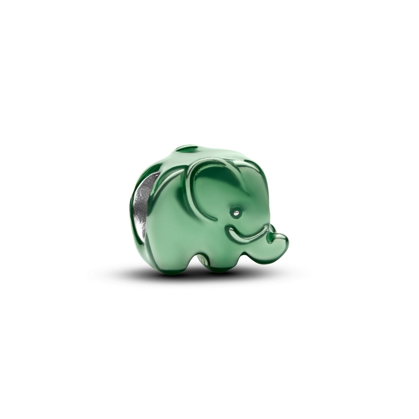 Mini Charm Pandora Elefante effetto metallico verde - 794901C01