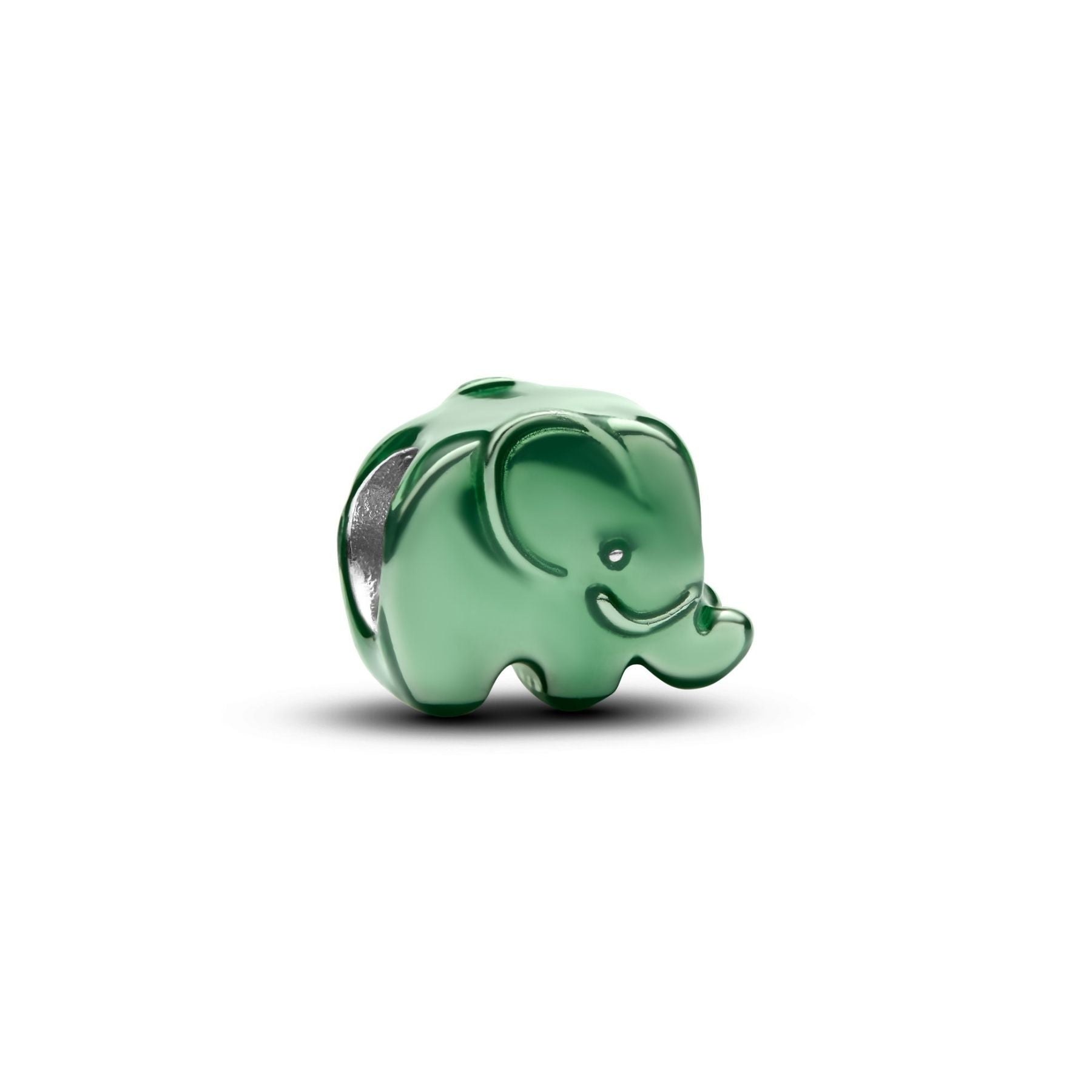 Mini Charm Pandora Elefante effetto metallico verde - 794901C01