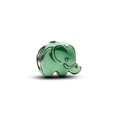 Mini Charm Pandora Elefante effetto metallico verde - 794901C01