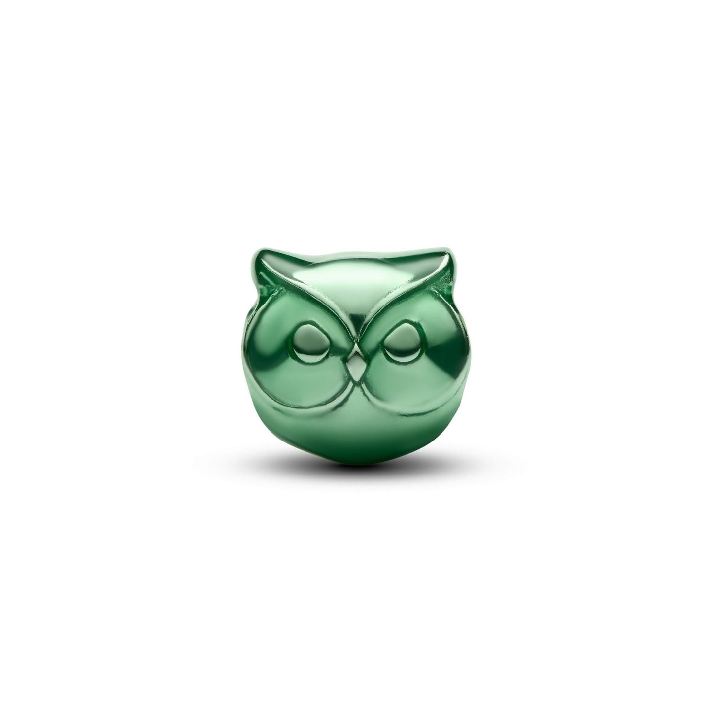 Mini Charm Pandora Gufo effetto metallico verde - 794900C01