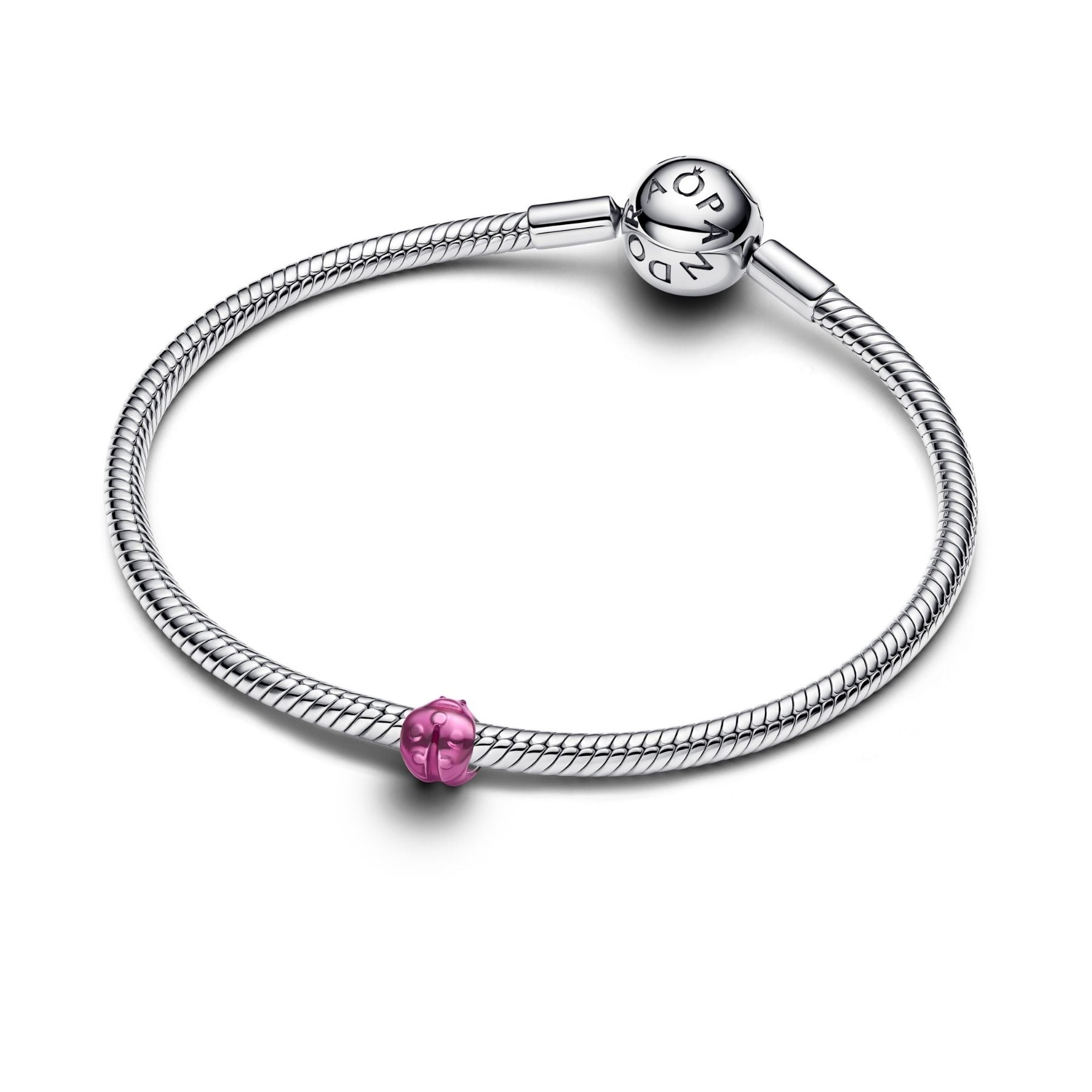 Mini Charm Pandora Coccinella effetto metallico rosa - 794905C01