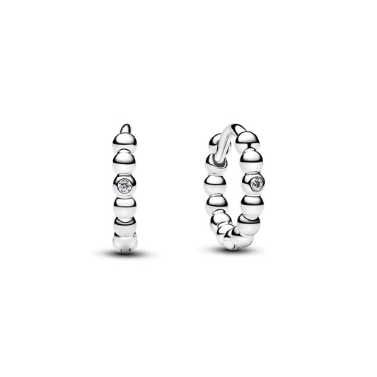 Orecchini Pandora Cerchi Piccoli Sfere con punto luce - 294823C01