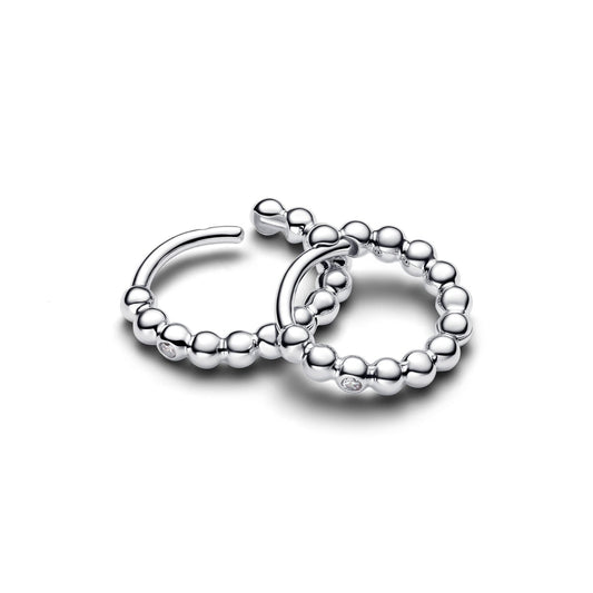 Orecchini Pandora Cerchi Piccoli Sfere con punto luce - 294823C01