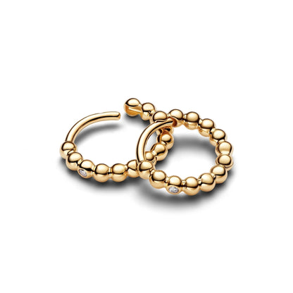 Orecchini Pandora Cerchi Piccoli Sfere con punto luce - 264823C01