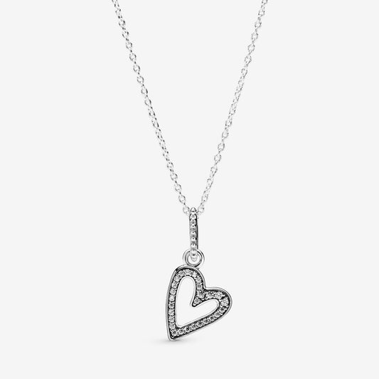 Collana Pandora Con Pendente A Cuore Scintillante 398688C01-50