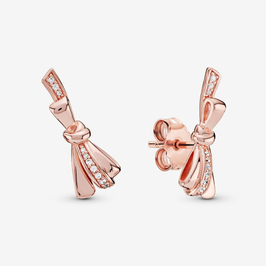 Pandora Sparkling Bow Stud Earrings 287234CZ