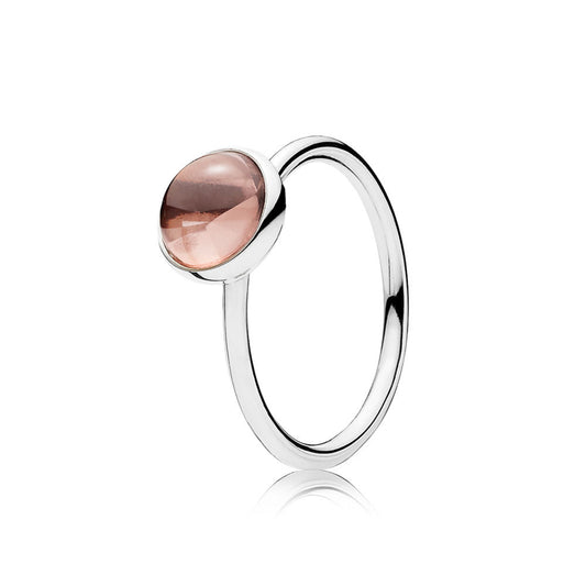 Anello Pandora Goccia Poetica Rosa Antico 191027NBP