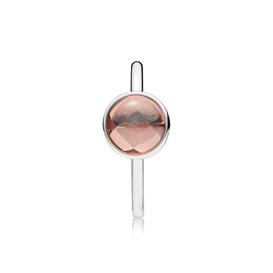 Anello Pandora Goccia Poetica Rosa Antico 191027NBP